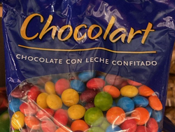 CONFITES DE CHOCOLATE TIPO ROCKLETS 500 GR