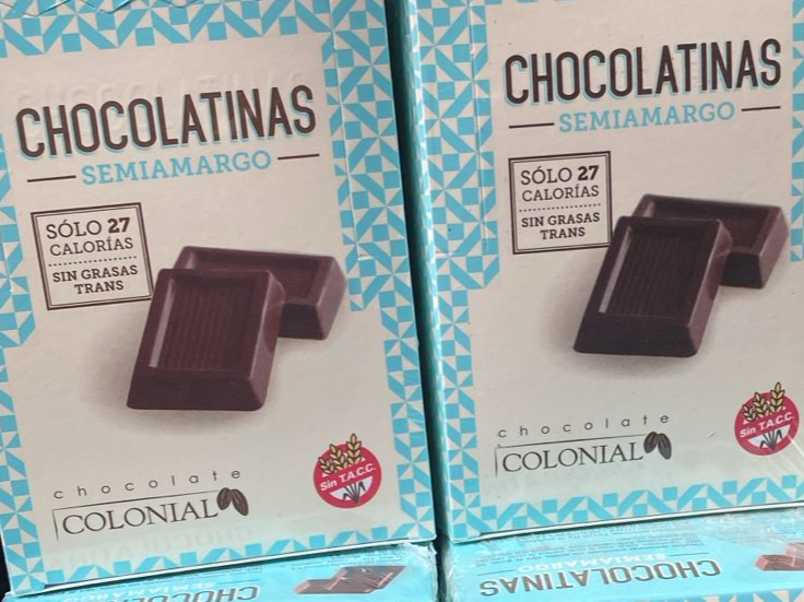 CAJA DE CHOCOLATINAS SEMIAMARGAS