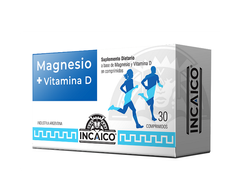 MAGNESIO + VIT. D incaico x 30 comp.