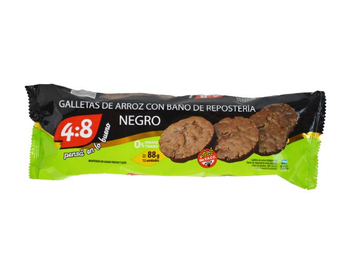 GALLETAS DE ARROZ BAÑADAS EN CHOCOLATE