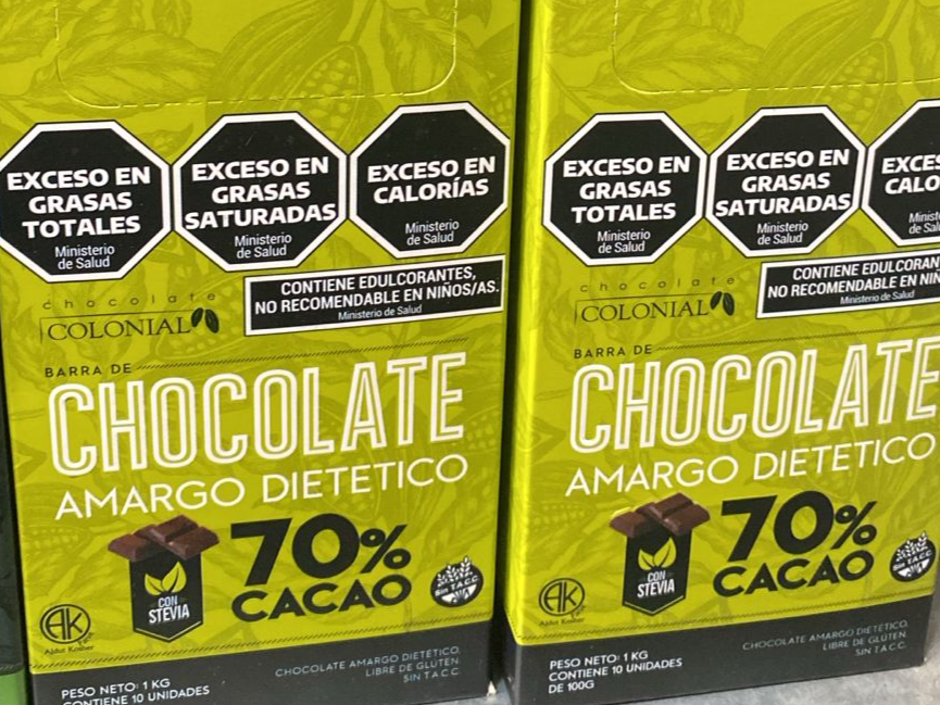 CAJA DE TABLETAS CON STEVIA 70% CACAO
