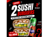 2 Sushiburguer + 2 bebidas 350ml