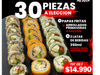 30 piezas+picoteo