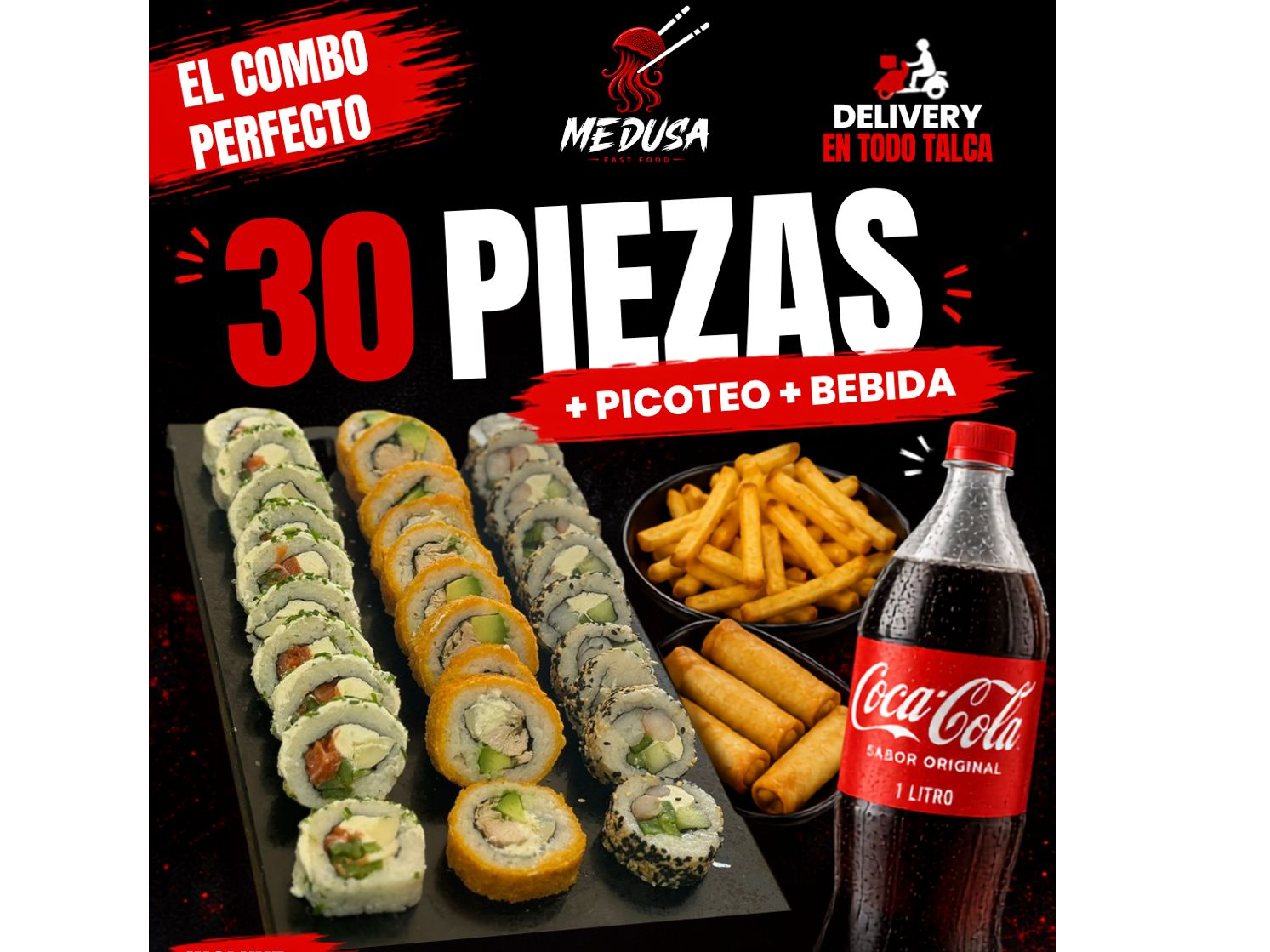 30 piezas+picoteo