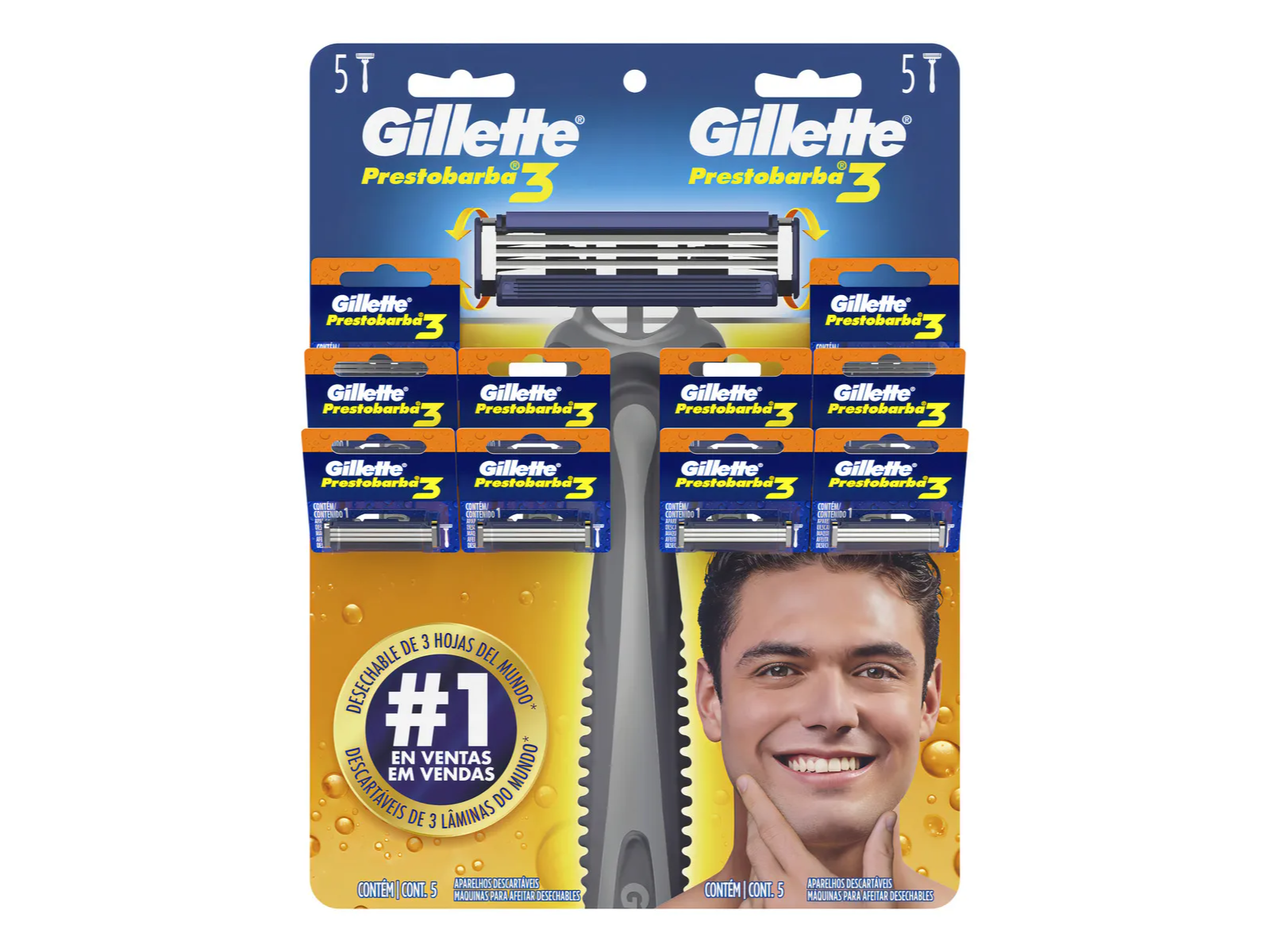 Gillete Prestobarba 3 Filos x 10u