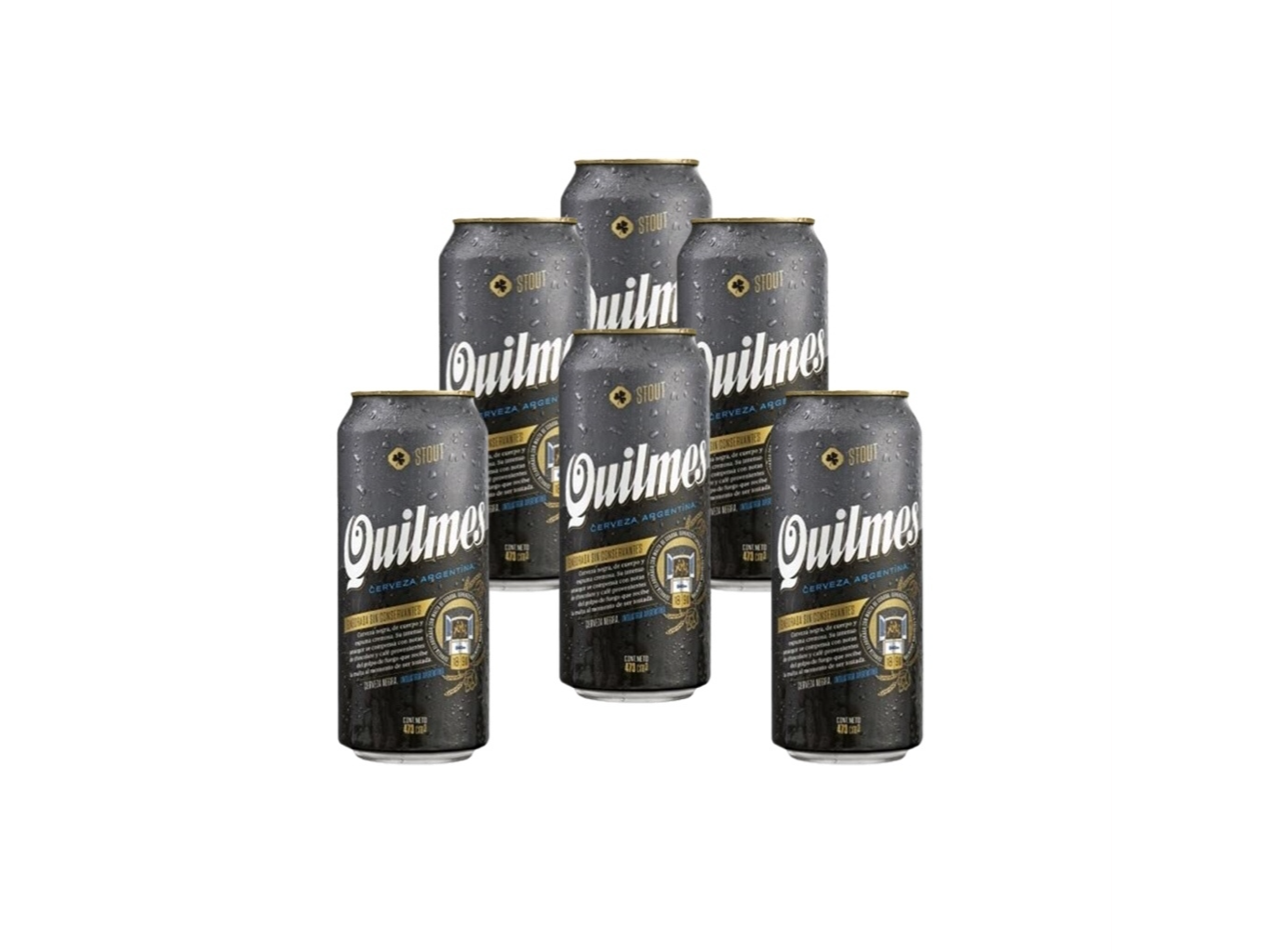 LATA QUILMES STOUT PACK X24 UNIDADES DE 473cc