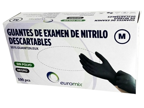 GUANTES DE NITRILO TALLE M X100U