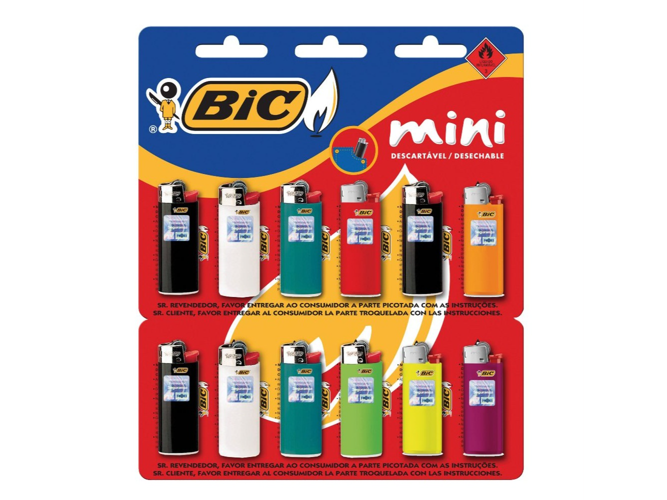 Mini Bic x 12u
