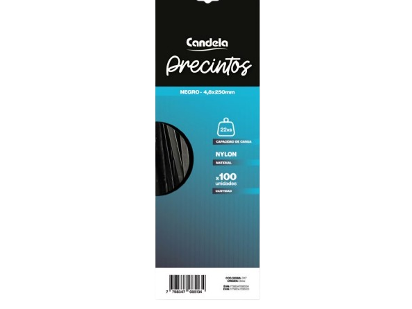 PRECINTO NEGRO 4.8X250 MM