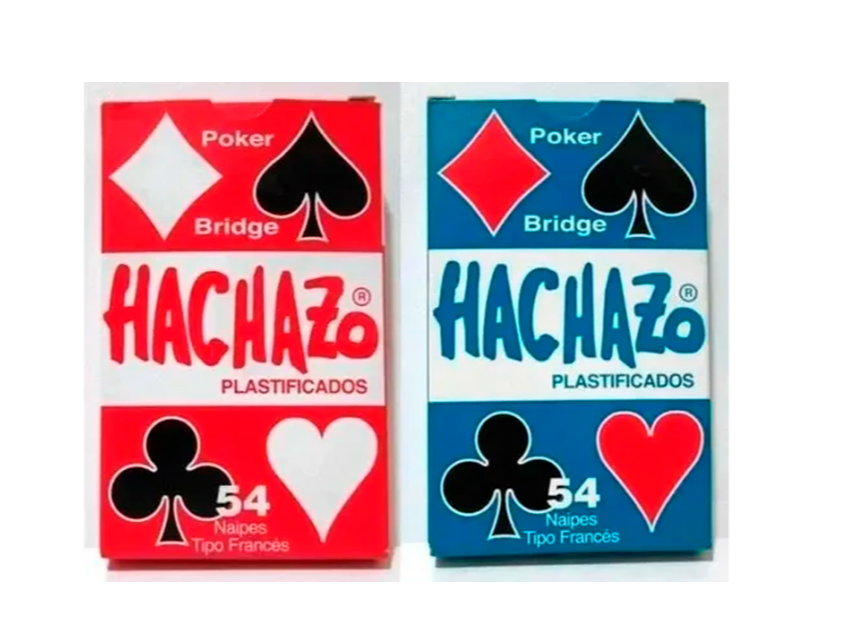 Cartas Rummy HACHAZO x 2 Mazos