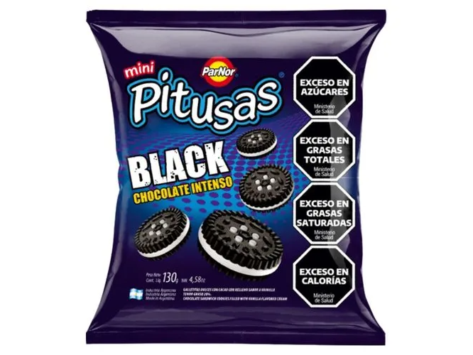 GALLETITAS PITUSAS MINI BLACK X130G (CX30)