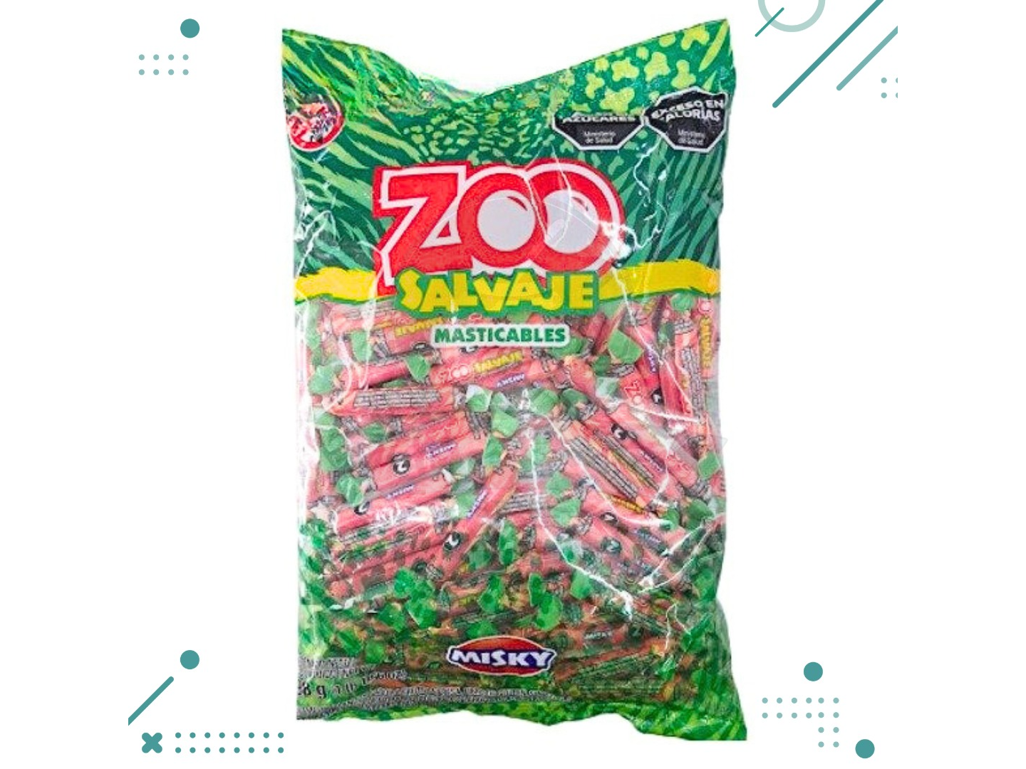 CARAMELOS MASTICABL ZOO SALVAJE ARCOR 498 G (BX12)