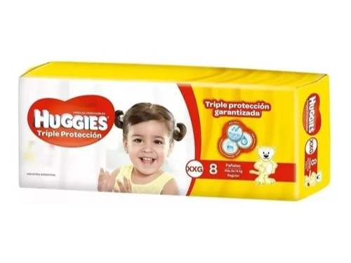 PAÑALES HUGGIES CLASSIC XXG (8UN) (BX12) 5038