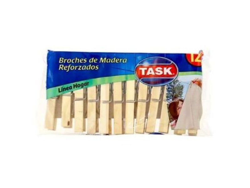 BROCHES DE MADERA X 12 UIDADES 9062