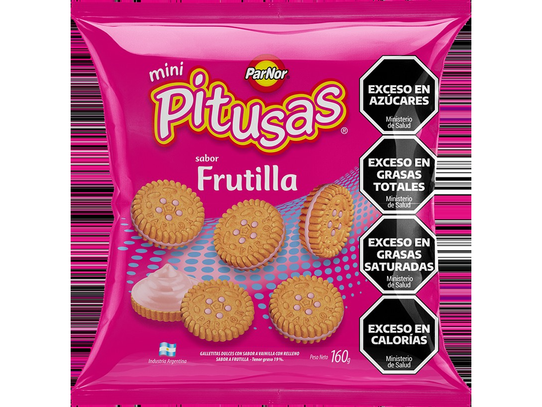 GALLETITAS PITUSAS FRUTILLA X 160 GR