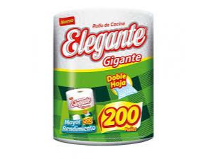 ROLLO DE COCINA ELEGANTE EXTRA GRANDE DE 200 PAÑOS (VERDE) 9206