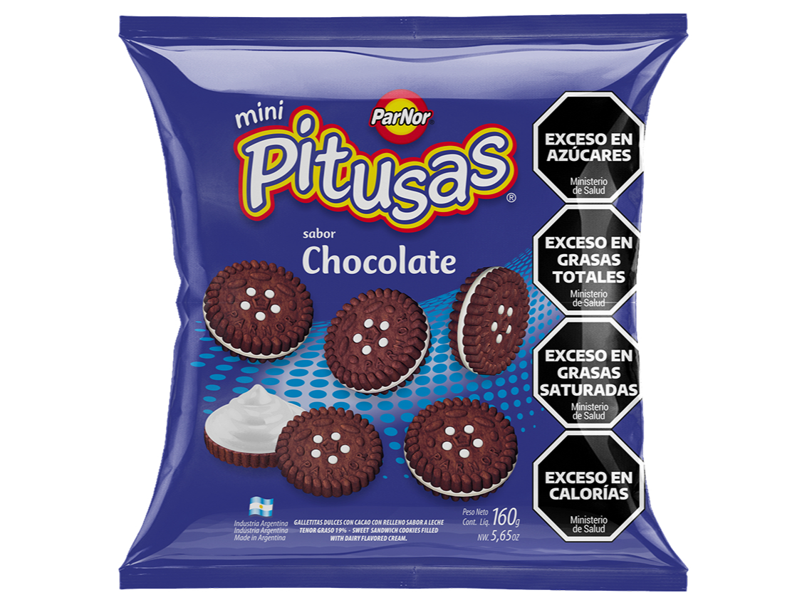 PITUSAS CHOCOLATE X 160 GR (BTO X 30)