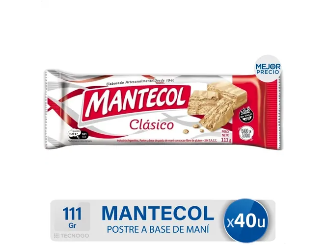 MANTECOL CLASICO 111G (BX40)
