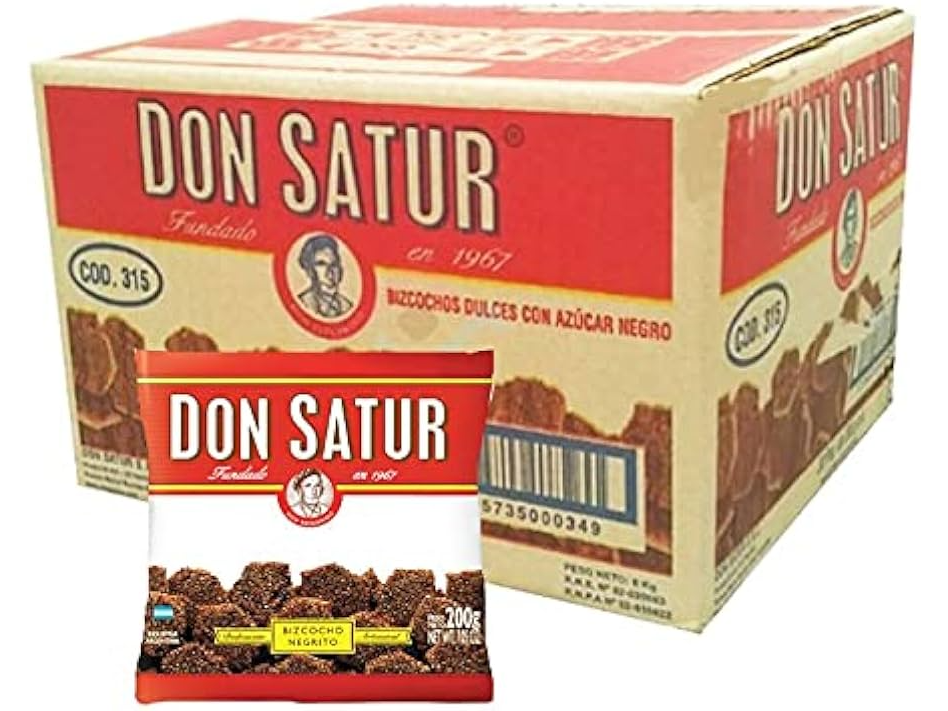 BIZCOCHOS DON SATUR NEGRITOS 200 G. (CJX30)
