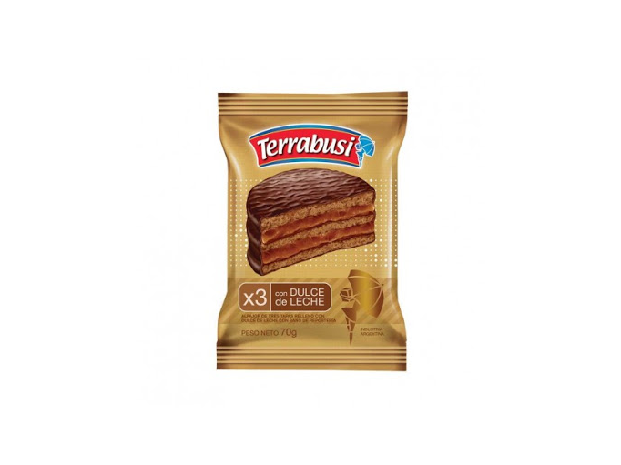 Alfajor Terrabusi triple negro