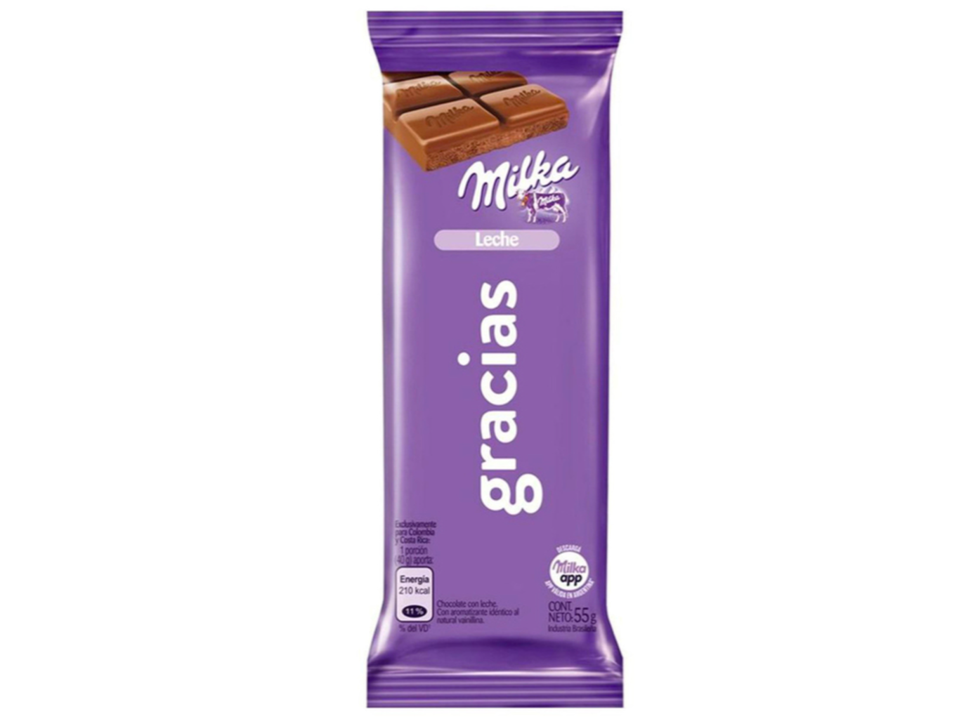 Milka frases negro 55g