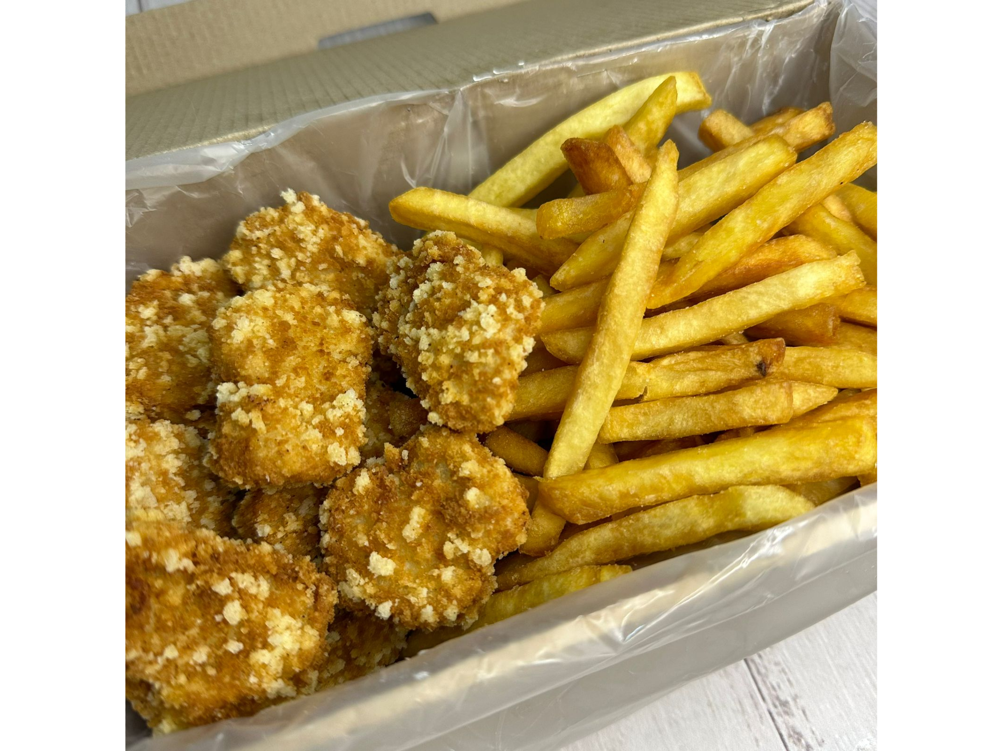 Nuggets con papas