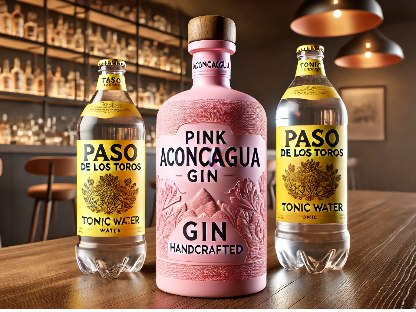 Combo gin Aconcagua pink con 2 tónicas de 1.5l