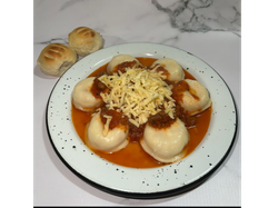 Deliciosos sorrentinos caseros con jamón y queso