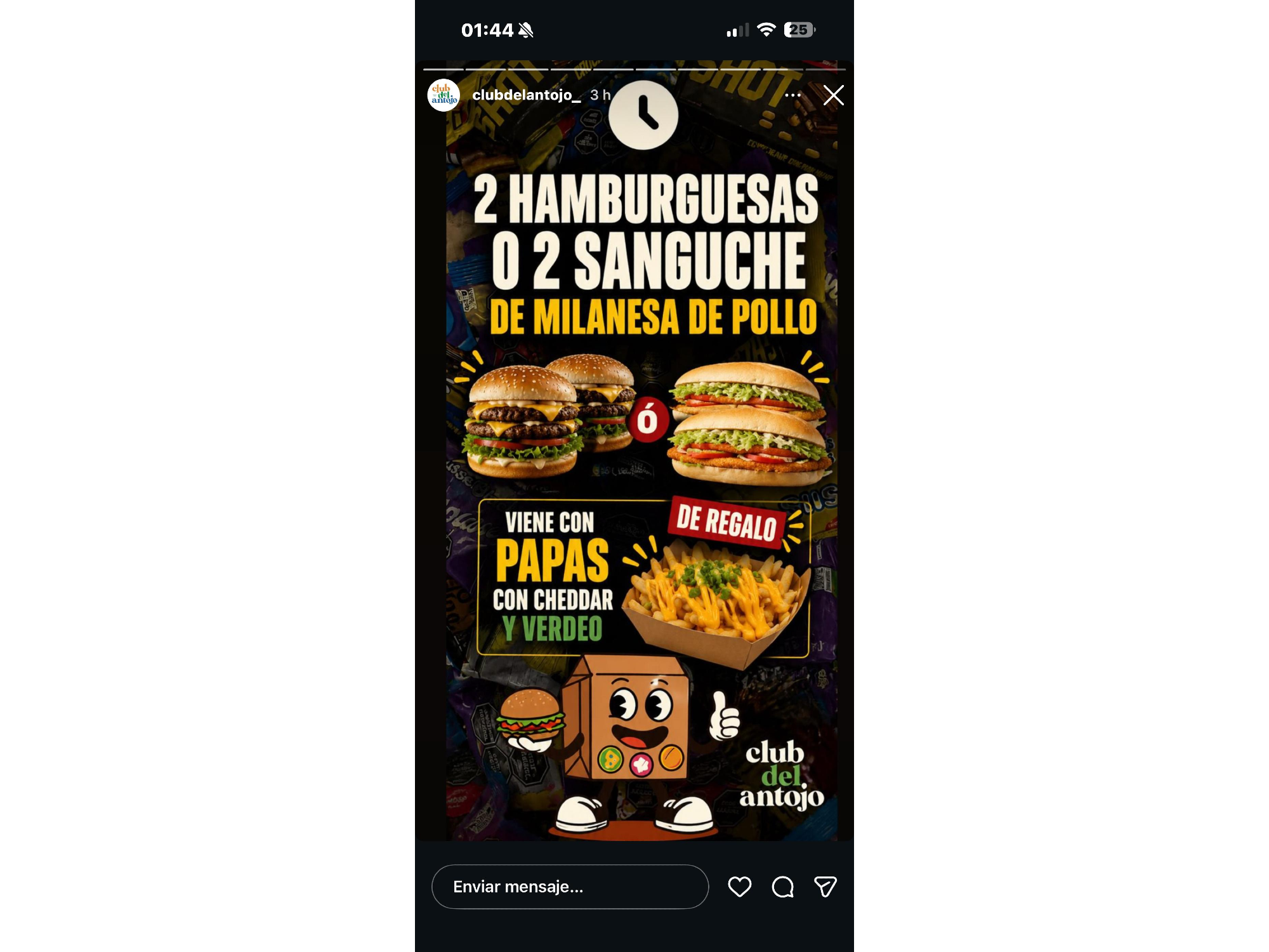 2 Hamburguesas Combo Simple + Papas Cheddar y Verdeo