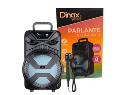 PARLANTE 8″ CON MICROFONO DINAX F1808