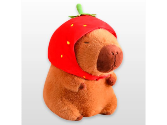 PELUCHE CAPYBARA 23CM BALA01 FRUTILLA