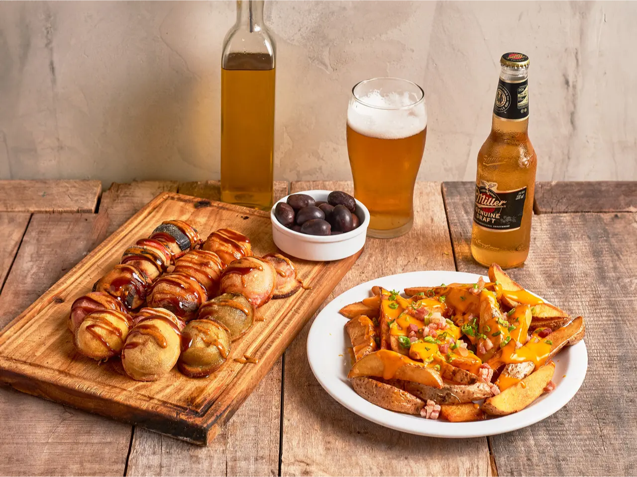 Sorrentinos Mix + Papas Rústicas