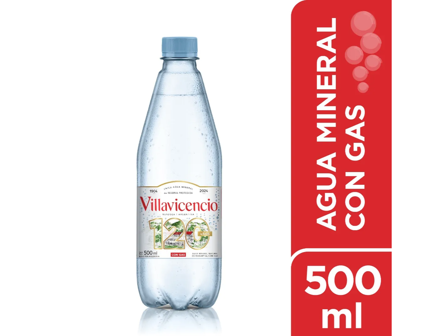 Agua con gas 500 ml