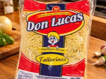 Fideos frescos , tallarines por 500gr