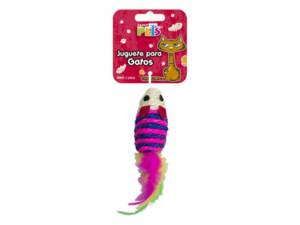 Ratón con plumas