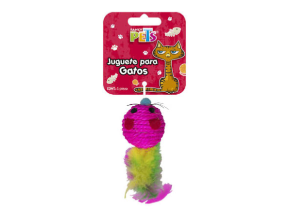 Ratón con plumas