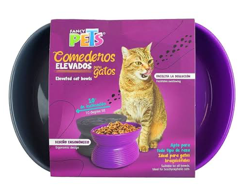 Comedero Elevado para Gatos