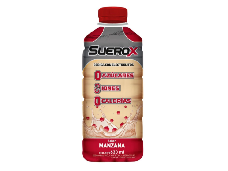 Bebida Hidratante con Electrolitos Manzana SUEROX - 630 ml