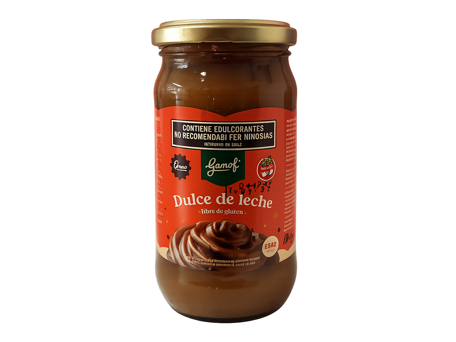 Dulce de Leche con Stevia GANOFI x 454 grs