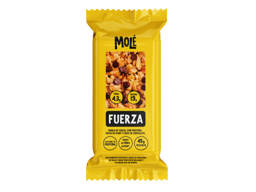 Barra de Fuerza MOLÉ - Proteina y pasta de Maní 45gr