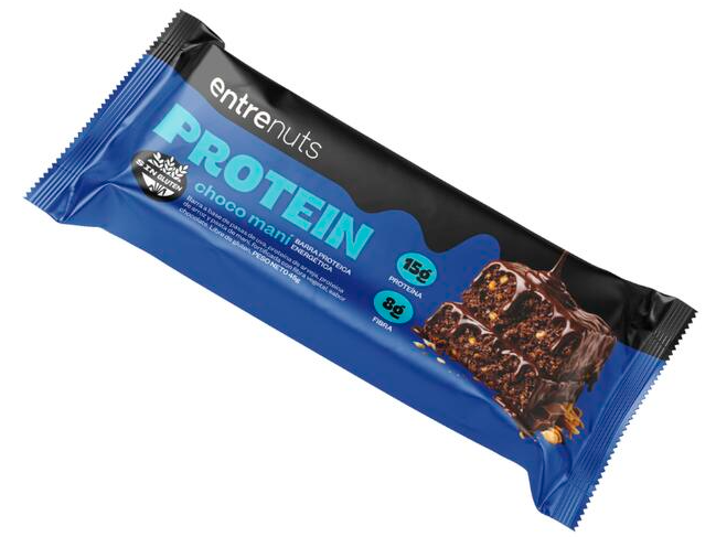 Barra proteica Choco Maní x 45 grs ENTRENUTS  (15grs proteina)