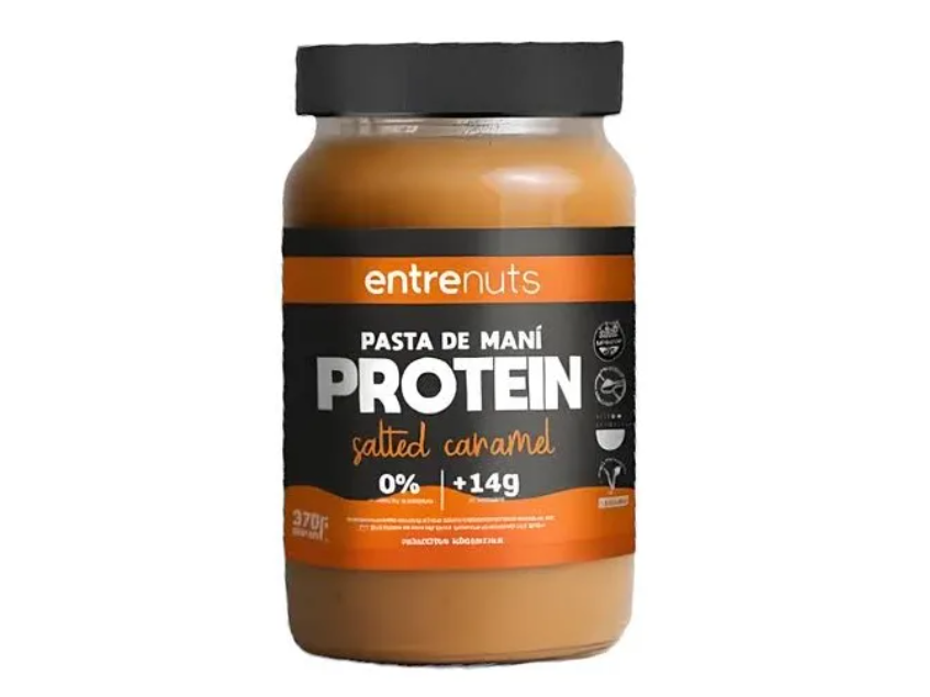 Pasta de Maní proteica "Salted Caramel" ENTRENUTS x370grs