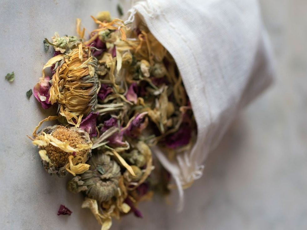 Saquitos de té reutilizables