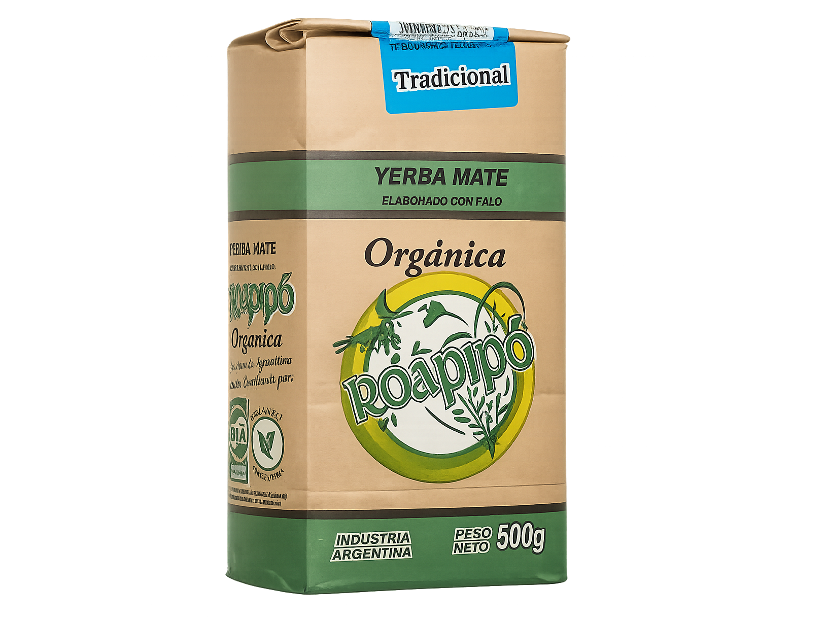 Yerba orgánica tradicional 500grs  ROAPIPO