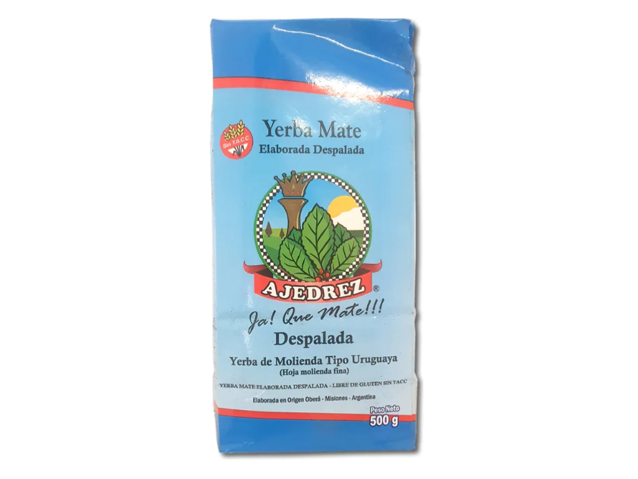 Yerba despalada 500grs  AJEDREZ