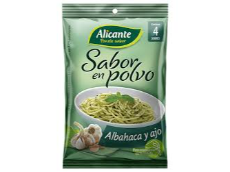 CALDO SABORIZANTE ALBAHACA Y AJO