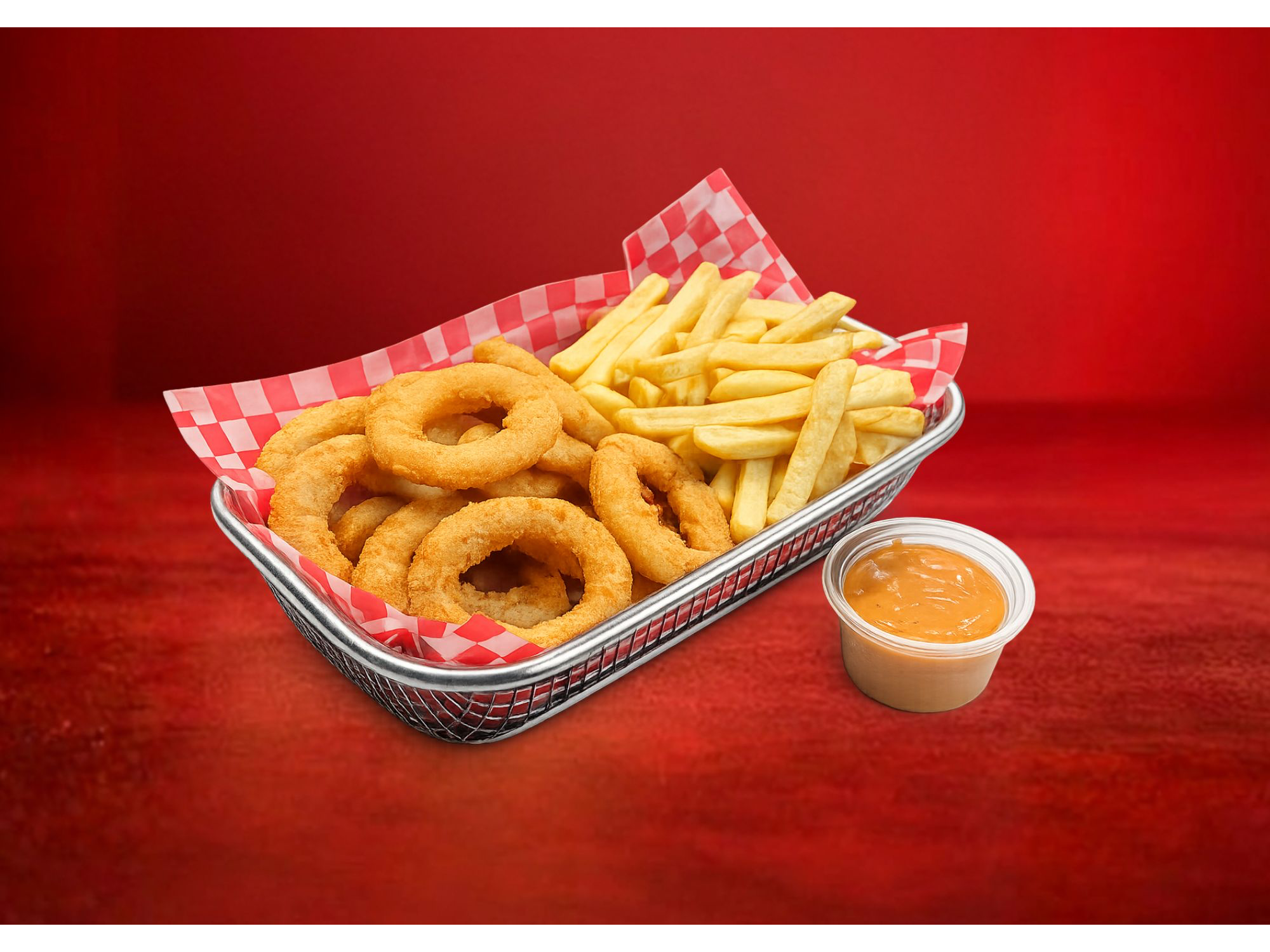 BOX DE AROS x10 C/PAPAS + SALSA