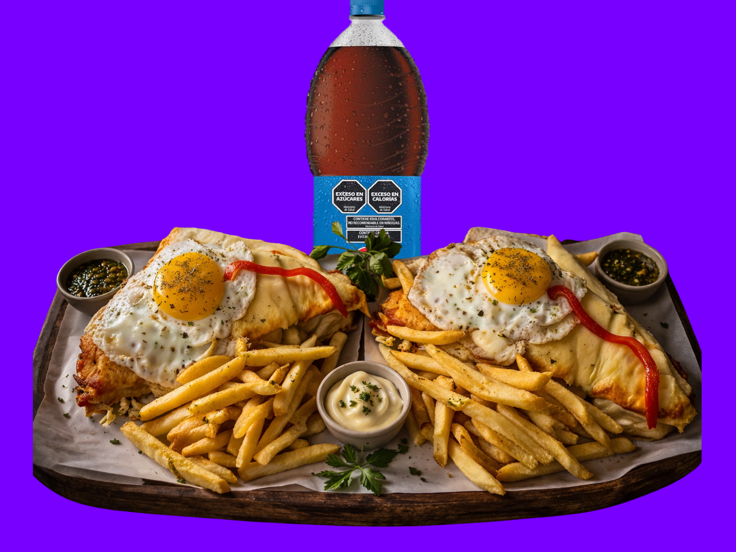 MEXICANO P2 C/PAPAS Y PEPSI2L