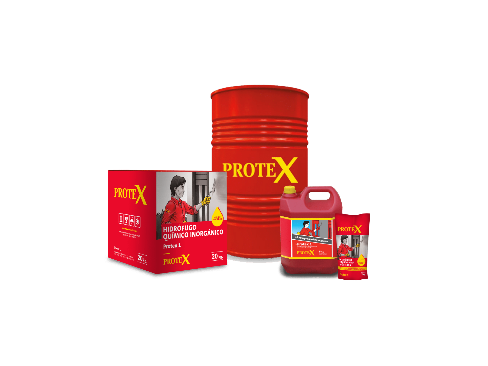 PROTEX 1   - HIDRÓFUGO QUÍMICO INORGÁNICO.