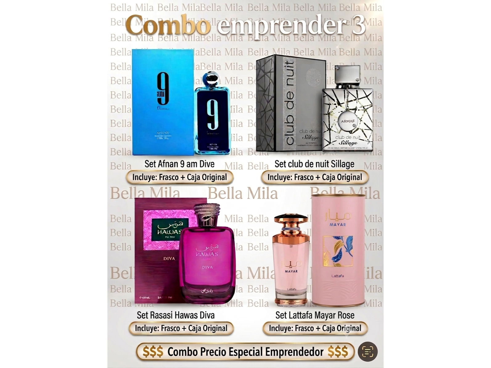 Combo 3 100ml Árabe